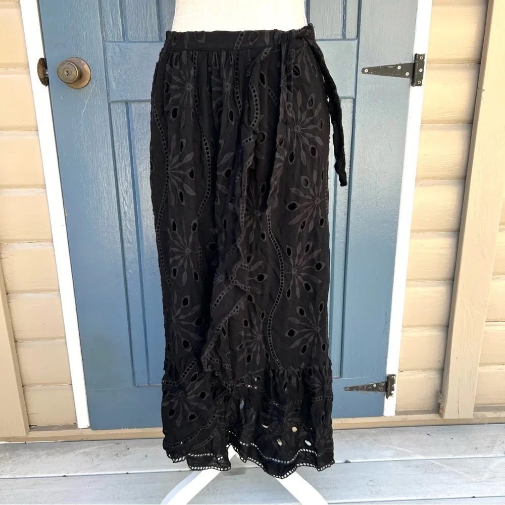Maeve By Anthropologie Eyelet Wrap Skirt Women’s Size 14